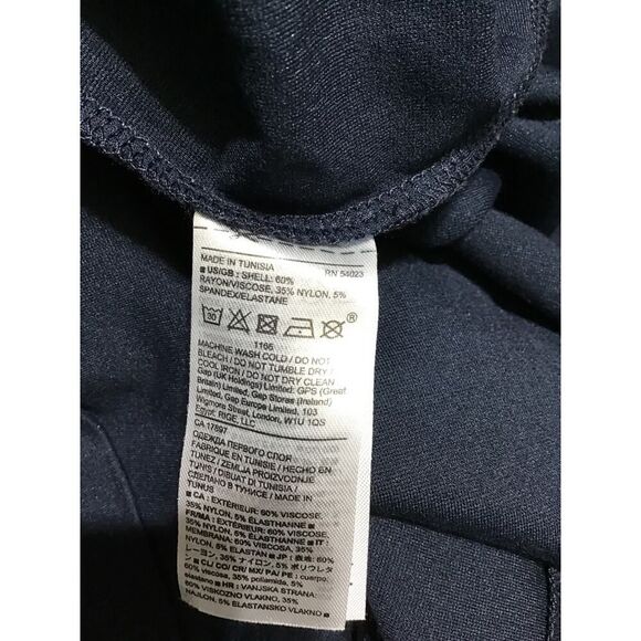 Banana Republic Blue Flutter Sleeve Shift Dress Sz 4 - Picture 7 of 8